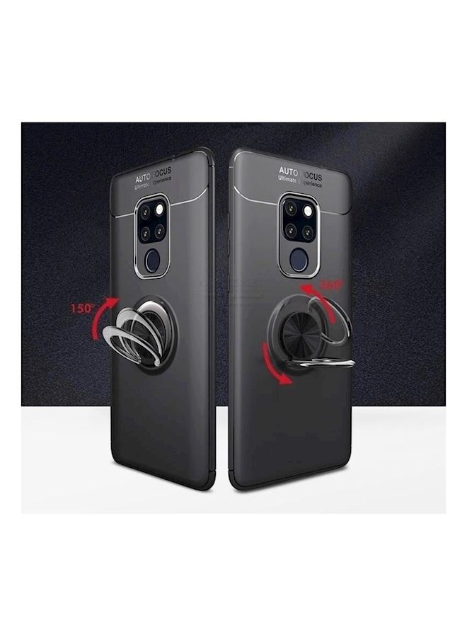 NIBEMINENT Protective Case Cover With Finger Ring Holder For Huawei Mate 20 Black - Image 2