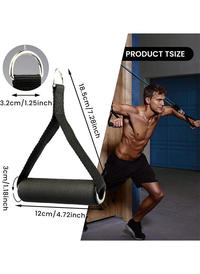 Generic - Pulldown Attachments for Gym,Cable Machine Attachment Set with Tricep Pull Down Rope, Exercise Handles and V Row Double D Handle ,Weight Lifting Workout Accessories - Image 1