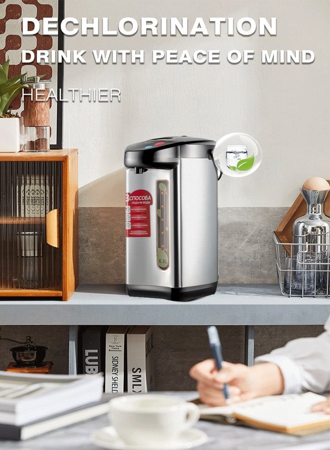 آر إيه أف موزع مياه ساخن ، غلاية مياه سعة 6.8 لتر ومسخن مع أزرار الاستغناء التلقائي واليدوي ، الإغلاق التلقائي وحماية الغليان الجاف ، 3 خيارات لتوزيع الشاي والقهوة والكاكاو الساخن وأغذية الأطفال ، 800 واط ر. 7905 - Image 5