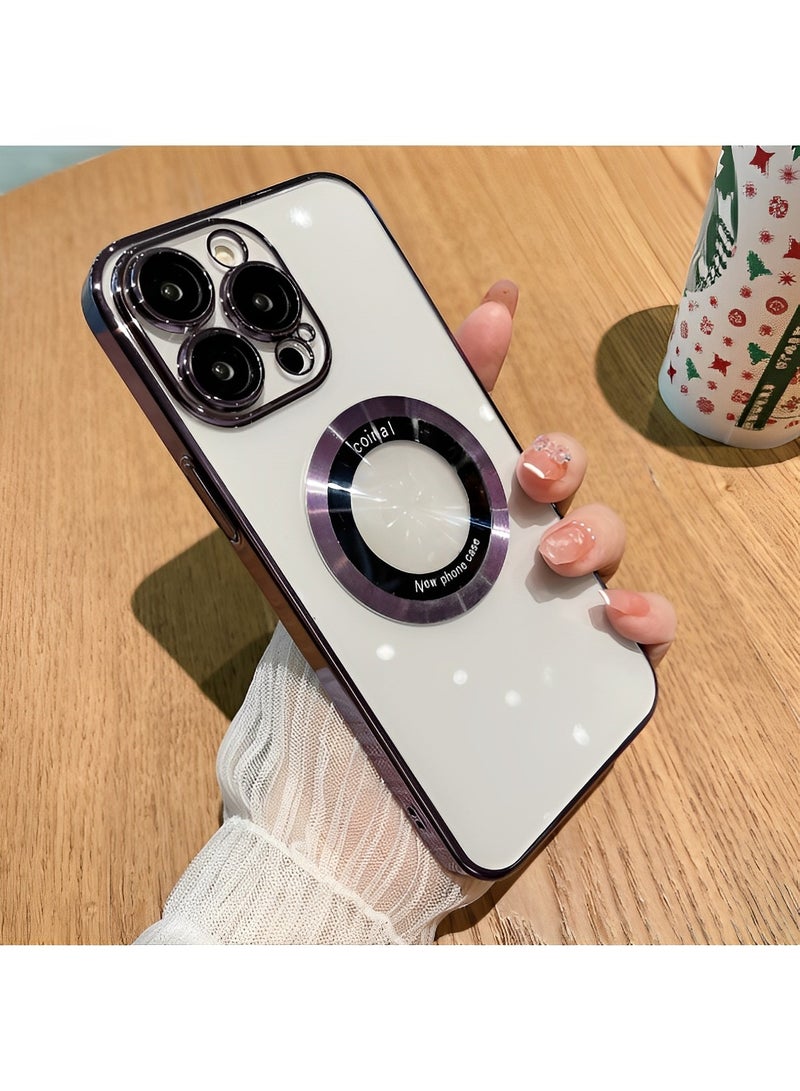 REOCLE Compatible with iPhone 13 14 Pro Max Case with Camera Lens Protector Soft Clear Back Cover Luxury for iPhone 13 14 Pro Max Plus Phone Cases - Image 2