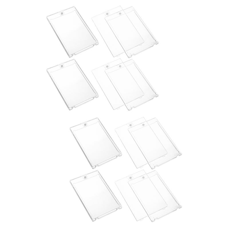 8 pcs Magnetic Card Holders Game Card Holders Trading Card Hard Sleeves - Image 1