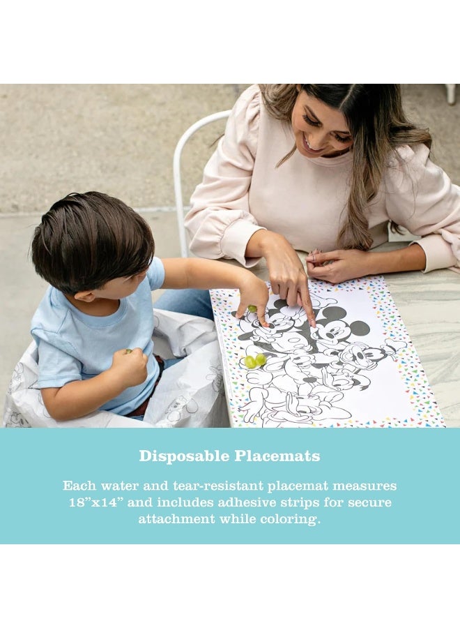 جي إل تشيلدريس Disney Baby Disposable Dining-Out Bundle - Includes Disposable Bib, Disposable Placemat and Disposable High Chair Cover - Travel Product for Baby, 3 PACK - Image 4