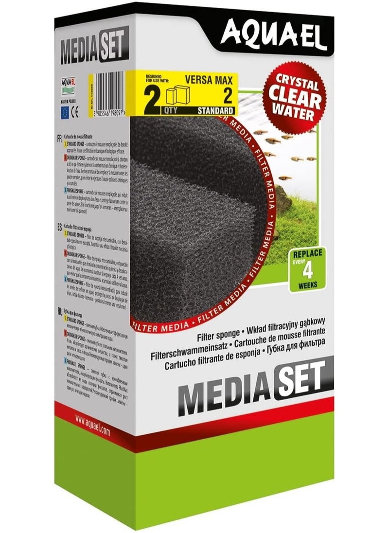 AQUARIUM - Aquael Filter Sponge For Versa Max 2 - 2pcs - Image 1