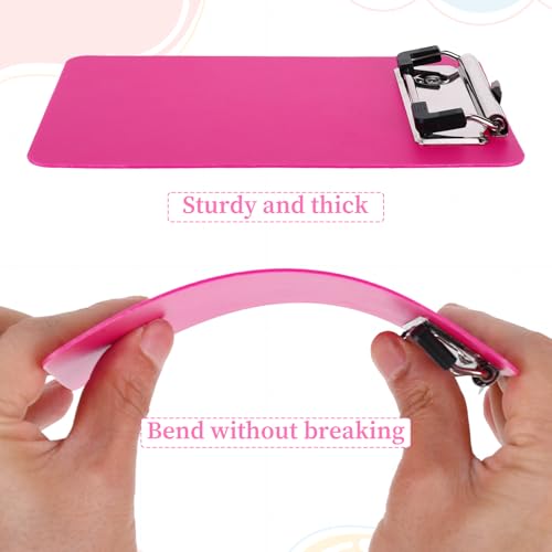 Qiuruoo 6 Pcs Mini Clipboard, Small Plastic Clipboards 4×6 Inch A6 Size Pretty Cute Notepads Pocket Clip Board for Offices, Hospitals, Restaurants, Teacher Doctor Offices (Set of 6 Colors) - Image 4