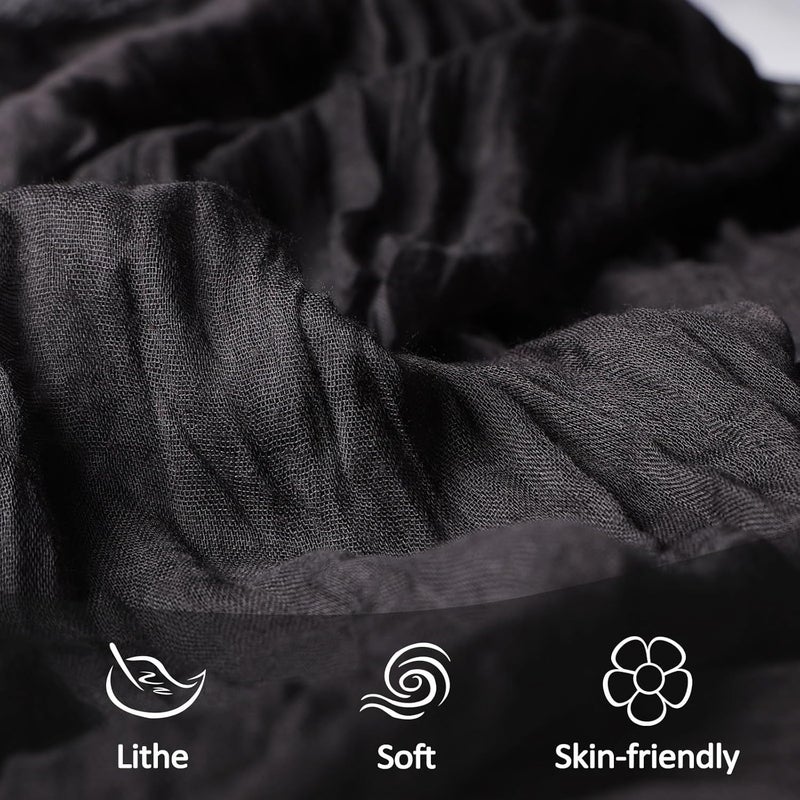 Heneger 6 Pack Black Table Runner Cheesecloth 10Ft Gauze Cheese Cloth Table Runner 35x120 Inch Boho Sheer Rustic Fabric for Party Decor Baby Shower Wedding Holiday Home Decorations - Image 5
