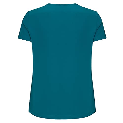 Natural Uniforms Women's Cool Stretch V-Neck Top and Cargo Pant Set (Teal, Medium) - Image 3