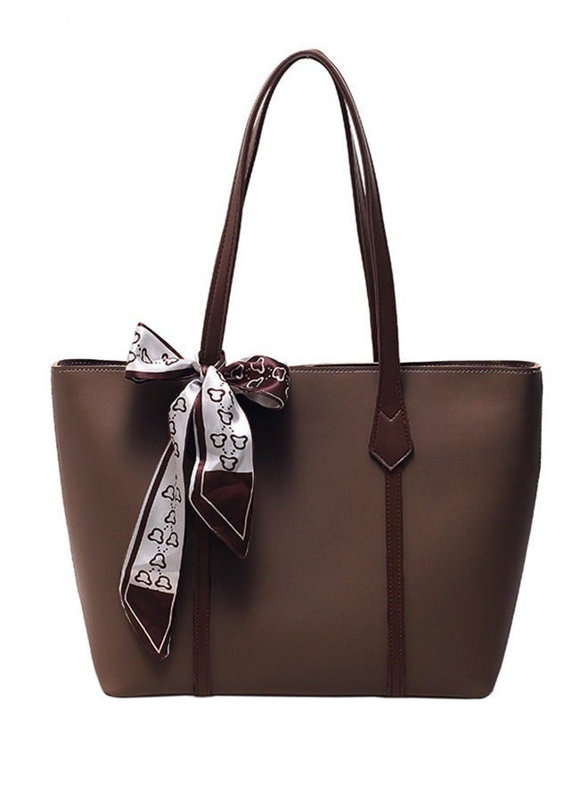 Arabest Women's Shoulder Tote Bag Faux Leather Handbag for Women Large Capacity Messenger Fashionable Travel Shoulder Bag for Ladies Girls College Students - Image 1