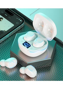 Wireless Earbuds, Bluetooth 5.3 Headphones 4Hrs Playtime with Charging Case, IPX5 Waterproof Stereo in-Ear Earphones with Microphone for iPhone Android Cell Phone Sports Workout