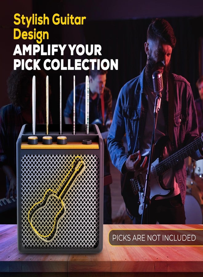 HOTCAN Guitar Pick Display Holder - Stylish Organizer for Music Enthusiasts and Musicians (Black) - Image 4