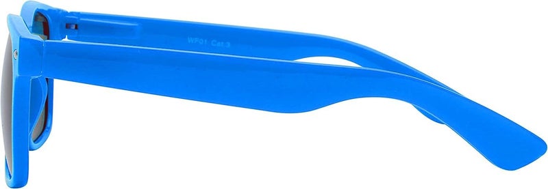 OWL Classic Vintage Sunglasses 80s Style with Clear Lens, Smoke Lens Nerdy Colorful Frames - Image 4