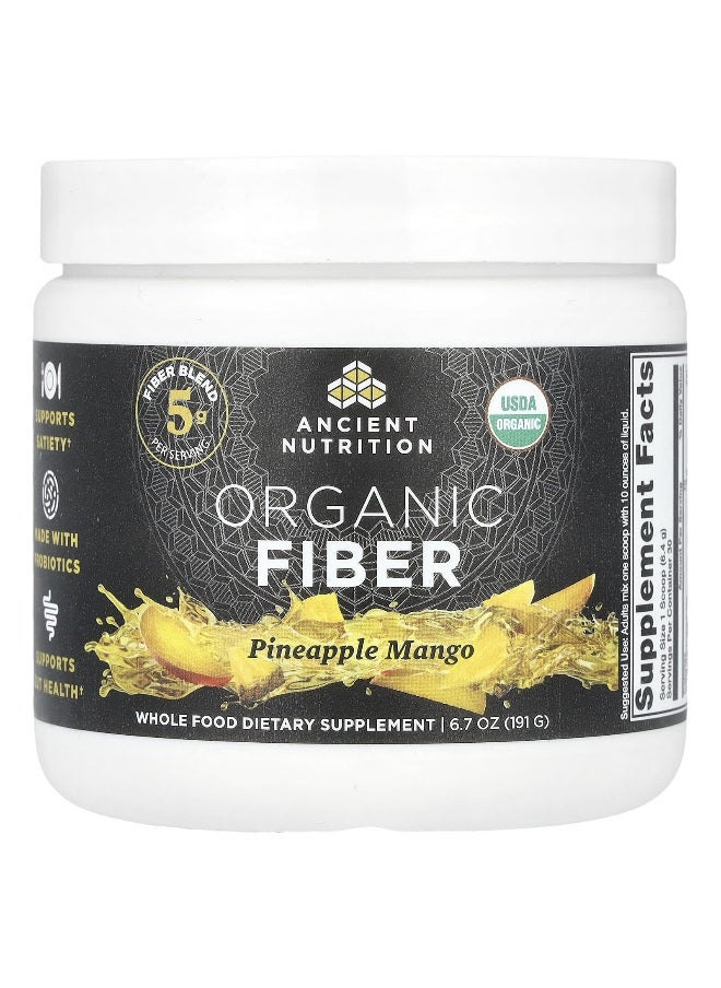 Ancient Nutrition - Ancient Nutrition, Organic Fiber, Pineapple Mango , 6.7 oz (191 g) - Image 1