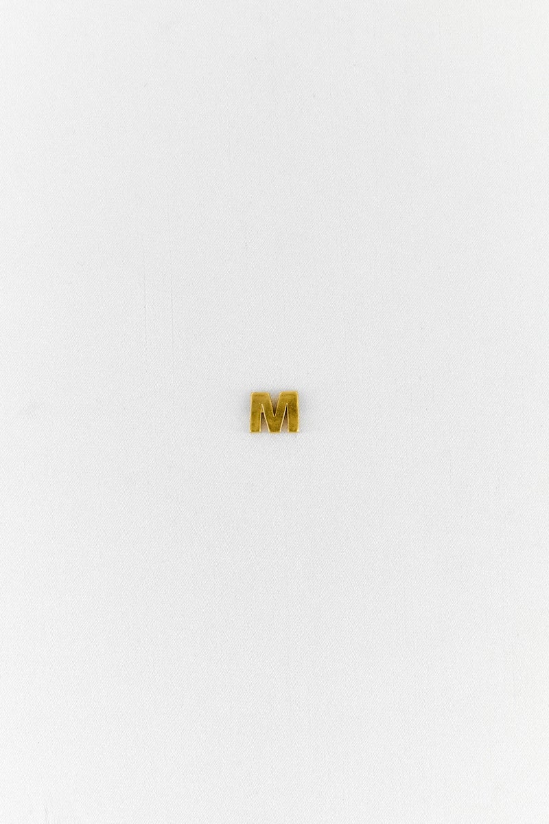 ALEX AND ANI Women Initial M 14Kt Gold Plated Charm , Gold  - Image 2