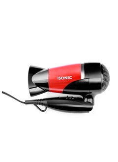 iSONIC Sensible Care Hair Dryer IH 951  2 Years Warranty Black/Red  - Image 1