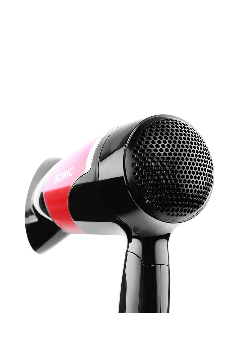 iSONIC Sensible Care Hair Dryer IH 951  2 Years Warranty Black/Red - Image 5