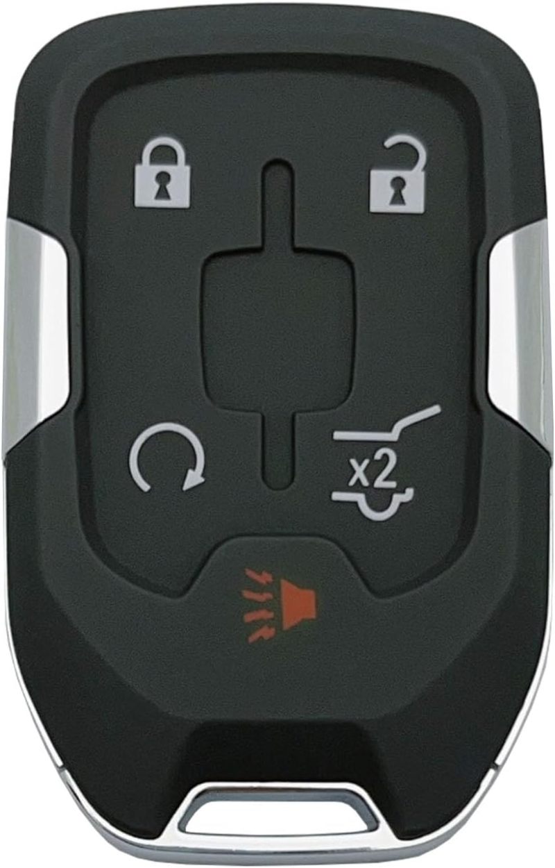 حاوية استبدال مفتاح الهوية (Key Fob): غلاف دائم المصنوع من المعدن والبلاستيك بخمسة مفاتيح - غلاف مفتاح الهوية سهل التركيب لمركبات GMC Acadia Terrain Yukon وChevrolet Suburban Tahoe للأجهزة дистанционные لبدء التشغيل بدون مفتاح للسنوات 2017-2021 - Image 2