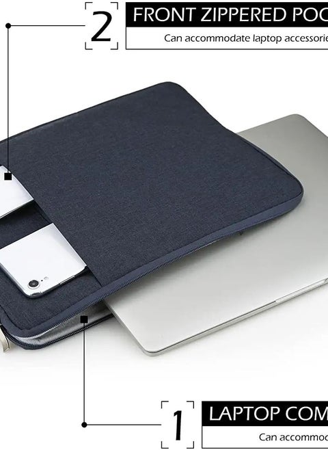 15.4 inch Laptop Sleeve Case Computer Bag with Handle For MacBook Pro 15 / Surface Laptop 3 2 / Samsung Notebook 9 Pro, Dell Inspiron 14, Lenovo ThinkPad A485 T480 T490, Acer Chromebook 14