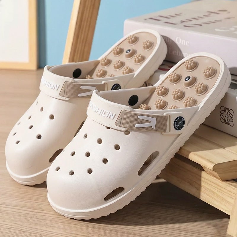 Men's Slip-On Massage Clog Sandals Anti-Slip Thick Sole Summer Comfort - Image 3