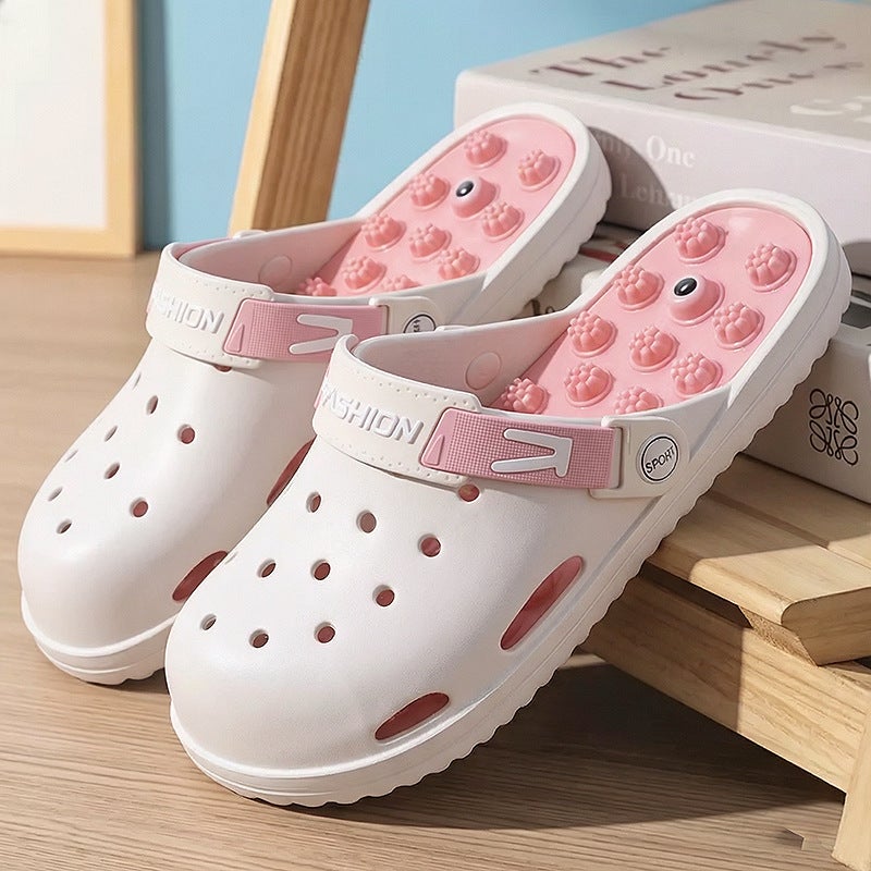 Men's Slip-On Massage Clog Sandals Anti-Slip Thick Sole Summer Comfort - Image 4
