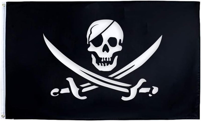 Jack Rackham Flag - Pirate Jolly Roger Banner 3x5