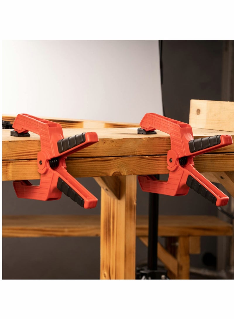 2 Pack 9-Inch Heavy Duty Spring Clamps, Extra Wide Plastic Clamps with Strong Clamping Force for Woodworking and DIY Projects. Perfect for Securely Holding Materials. - Image 5