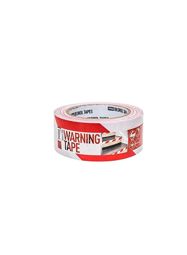 RACO BEOROL-WARNING TAPE RED/WHITE 50MMX33M-BRL-SZOCB - Image 1