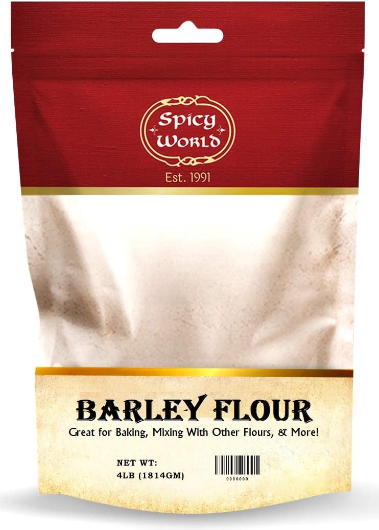 Spicy World دقيق الشعير الطبيعي الحار - 4 رطل (64 أونصة) كيس، مزروع في الولايات المتحدة، غني بالألياف - Image 1