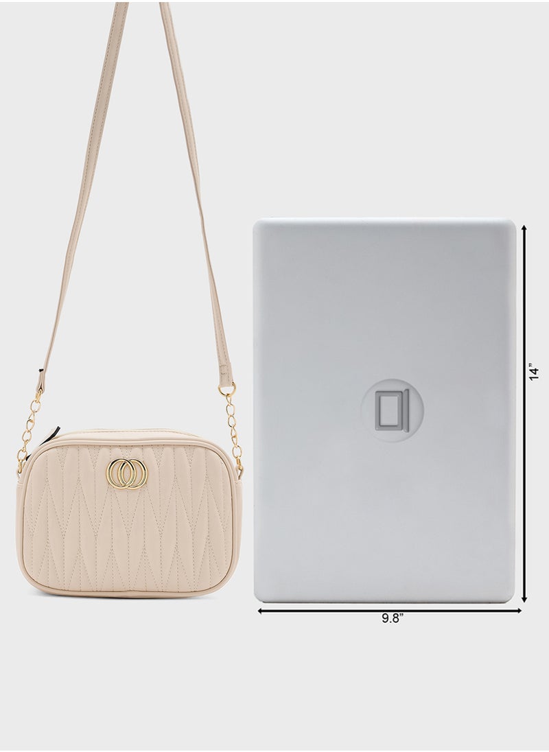 ELLA - Quilted Crossbody Bag - Image 1