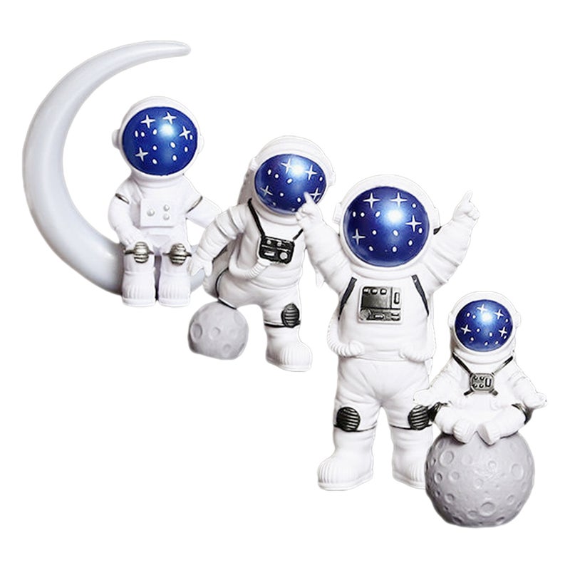 1 set of Astronaut Statues Resin Astronaut Figurine Desktop Astronaut Decoration Home Decor - Image 1