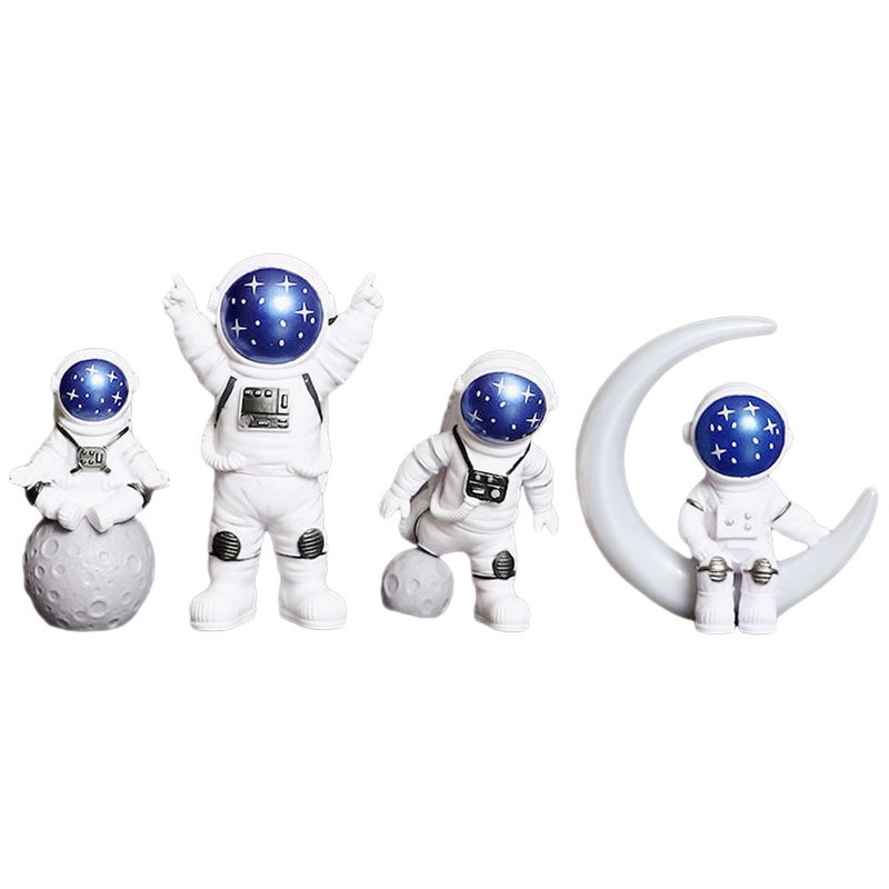1 set of Astronaut Statues Resin Astronaut Figurine Desktop Astronaut Decoration Home Decor - Image 4