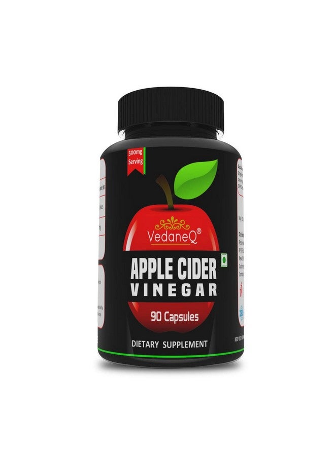 VedaneQ VedaneQ Apple Cider Vinegar 500mg Extract 90 Capsules Dietary Supplement for Men & Women  - Image 1