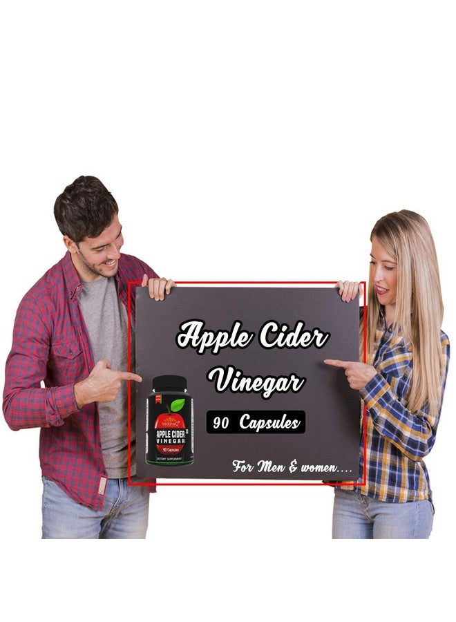 VedaneQ VedaneQ Apple Cider Vinegar 500mg Extract 90 Capsules Dietary Supplement for Men & Women  - Image 3