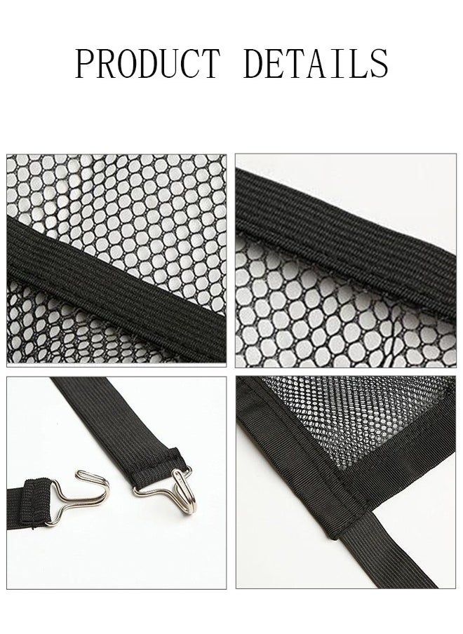 DUNISO Car Seat Organizers and Storage,Car Net Pocket Handbag Holder Between Seat,Universal Driver Storage Netting Pouch Large Purse Holder for Handbag Phone Bottle key Pet Kid Barrier for Console Front Seat  - Image 5