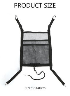 DUNISO Car Seat Organizers and Storage,Car Net Pocket Handbag Holder Between Seat,Universal Driver Storage Netting Pouch Large Purse Holder for Handbag Phone Bottle key Pet Kid Barrier for Console Front Seat  - Image 4
