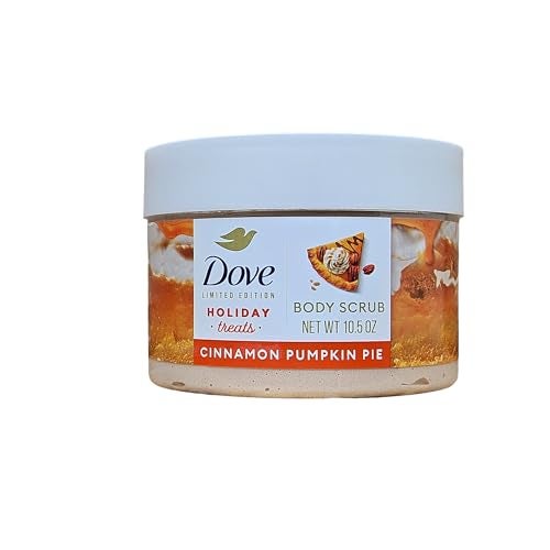Dove Cinnamon Pumpkin Pie Body Scrub for Deep Nourishment Holiday Treats Limited Edition, 10.5 oz - Image 1