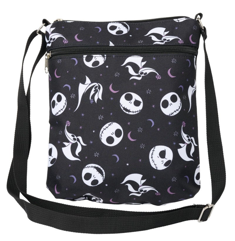 Disney Crossbody Bag Jack Skellington And Zero All Over Print Passport Travel - Image 1