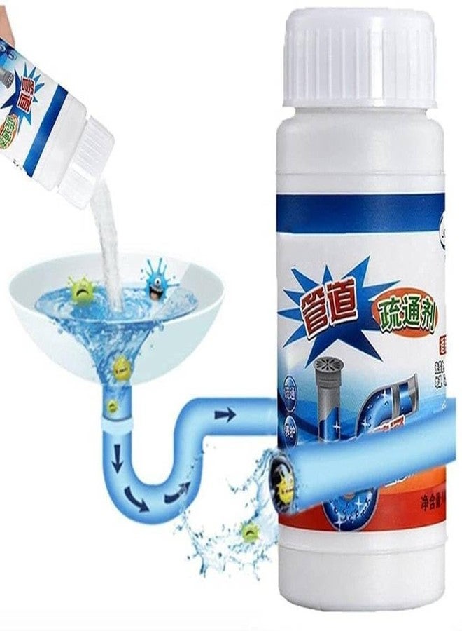 NEWVENT Wash basin Pipe cleaning powder Drain Cleaner & Clog, Automatic Toilet Blockage Cleaner (Pack Of 2 X 100 Gram) - Image 3