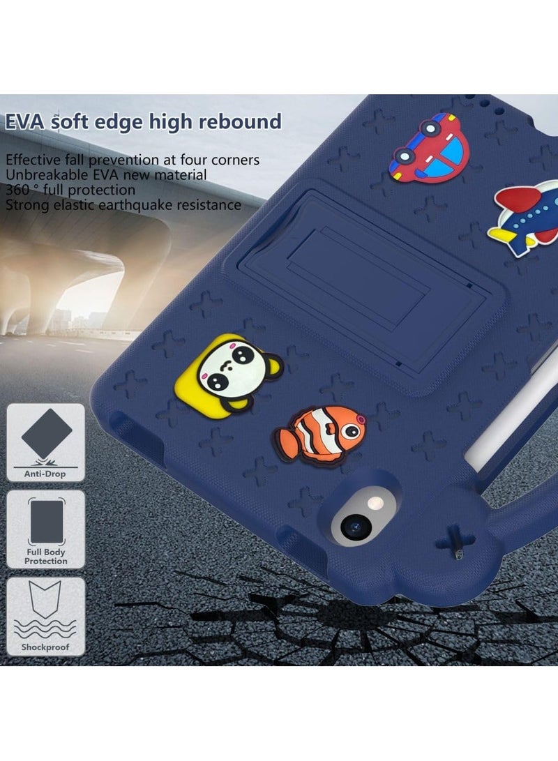 general Kid's Case for iPad Mini 7 (A17 Pro) 2024 Mini 6 2021 8.3-inch EVA Shock Grip Kid-Friendly Case with Foldable Stand and Removable Cartoon Doll - Image 5