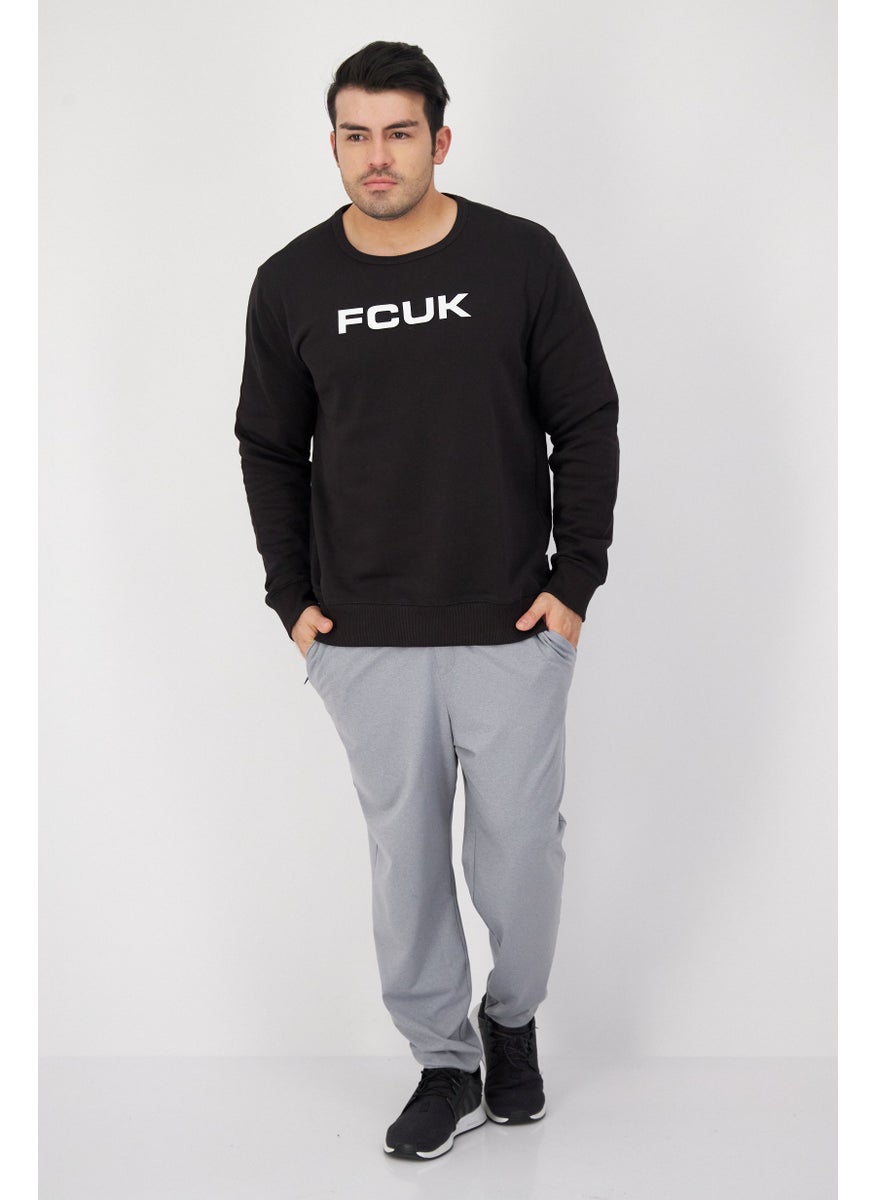 Men Crew Neck Brand Logo Long Sleeves Sweatshirt, Black - pzsku/ZB99B876A02004FF0BE1FZ/45/_/1725379197/36c4f9bf-10ab-4b93-a814-efd9b418587d