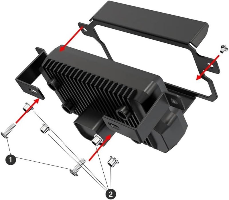 QASULER Motorcycle Instrument Protector with Sun Visor - Image 4