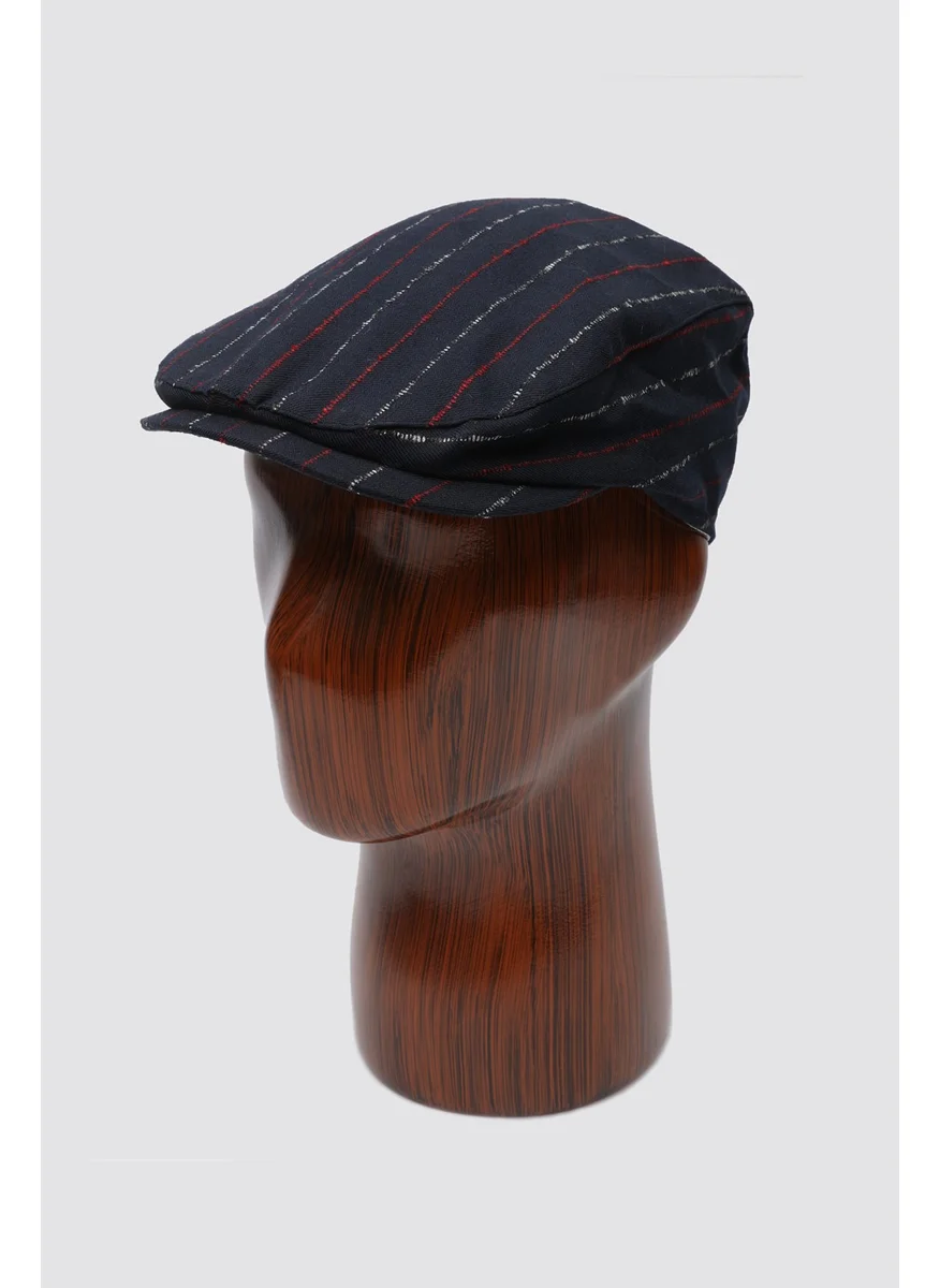 دي أس دامات D'S Groom Navy Blue Herringbone Hat 8HF68XX05SPKM