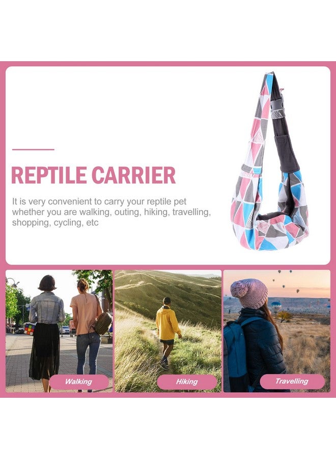 balacoo balacoo Reptile Carrier Sling Adjustable Bearded Dragon Carrier Bag Pouch Holder for Travel Reptile Small Animals Pets Clothes Tank Accessories - Image 4
