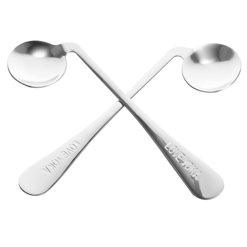 2Pcs Adaptive Spoons for Elderly Non Slip Handles Easy to Hold Feeding Utensils - Image 2