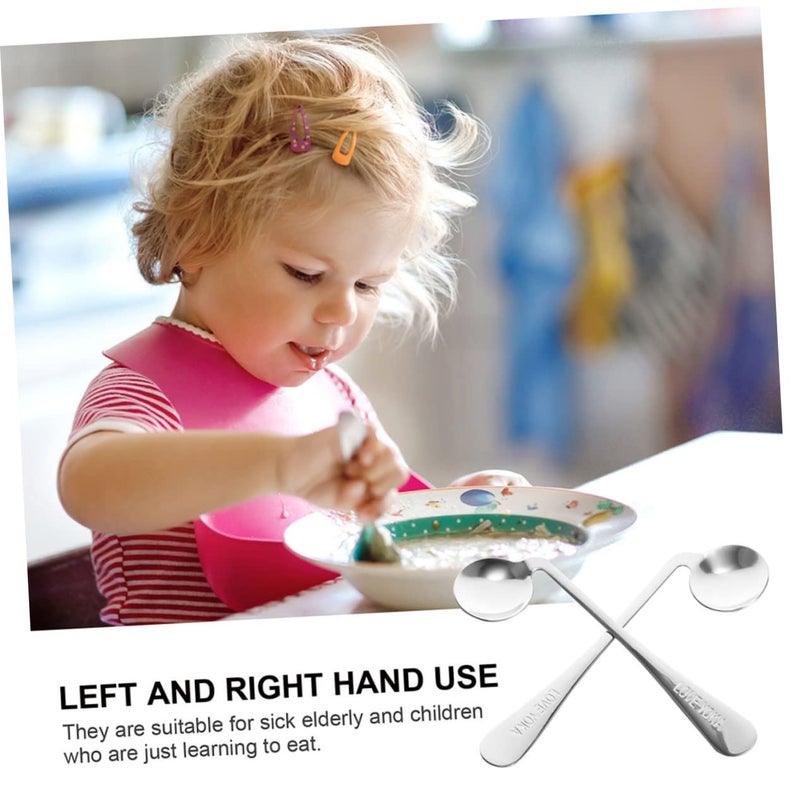 2Pcs Adaptive Spoons for Elderly Non Slip Handles Easy to Hold Feeding Utensils - Image 5