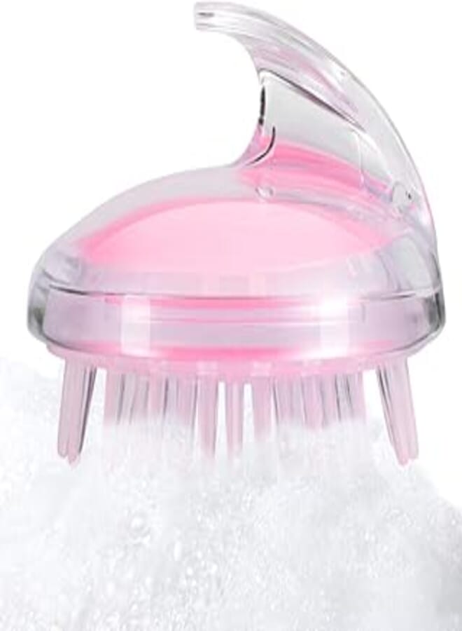 Shampoo Brush, Hair Care Shampoo Hair Scalp Massager Shower Brush Deep Cleaning Hair Washing Massage Comb Beauty Tool for Men Women, Kids and Pet (Pink)