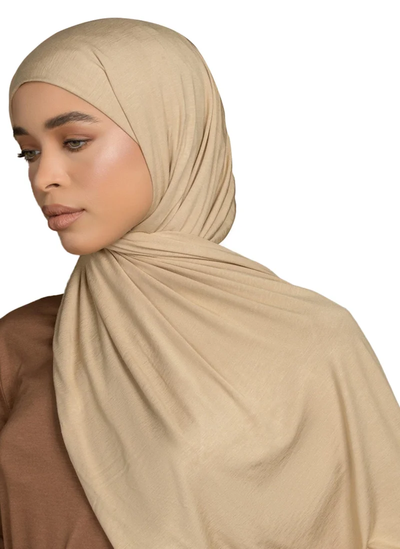 Tuva Shawl by Modanisa Chiffon Shawl Dark Mink