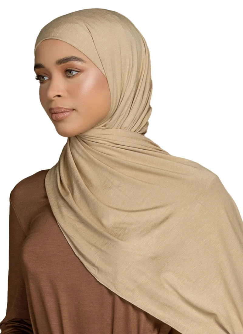 Tuva Shawl by Modanisa Chiffon Shawl Dark Mink