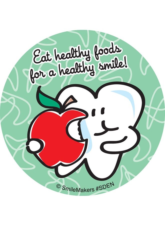 SmileMakers Simple Dental Stickers - Prizes And Giveaways - 100 Per Pack - Image 3