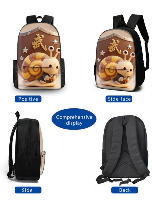 Bright Li Fire Unlock the new fashion of childish fun! Three-piece set of bags, cartoon elements for children and teenagers (students, children, friends' outings, mountain climbing, schooling, etc. can be used) - 34  - Image 3