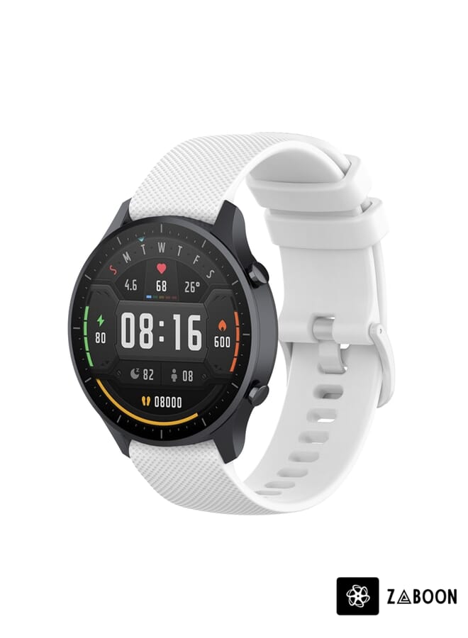 Zaboon ساعة شاومي كولور 22 مم حزام معصم سيليكون بنقشة مربعة صغيرة - Image 2