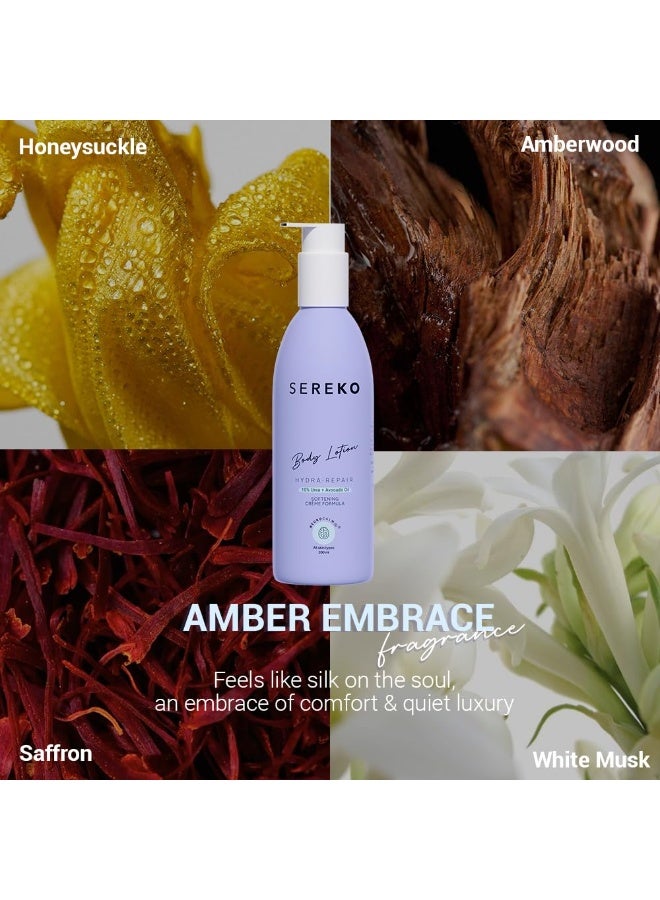 Sereko Hydra Repair  Body Lotion 10% Urea & Avocado Oil Body Lotion 200ML | For Strawberry legs, Detans, Rough Bumpy skin| Body lotion for Men & Women | AHA BHA free | Gentle Exfoliating | with 48H Moisturization | Very dry, flaky skin - Image 4